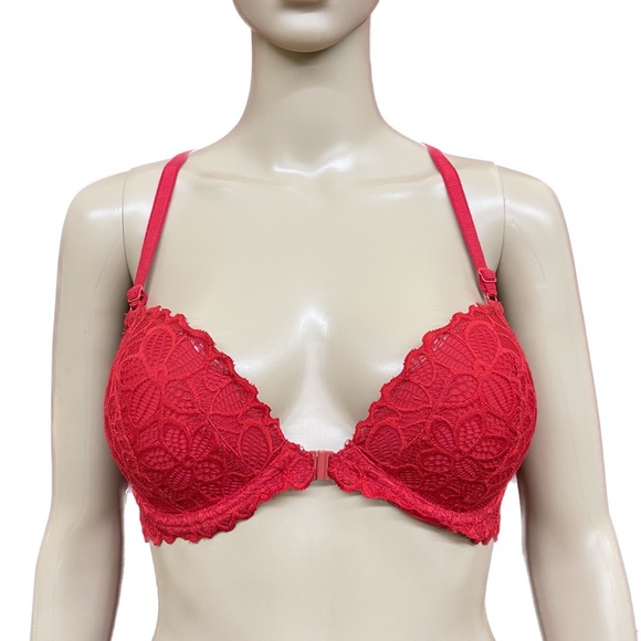 PINK Victoria’s Secret Red Date Racerback Push Up Bra Size 32DD - Picture 1 of 5